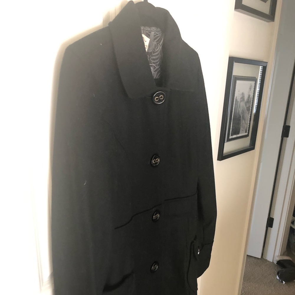 Tulle pea coat